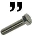 Hex bolt UNC fully threaded stainless steel A2