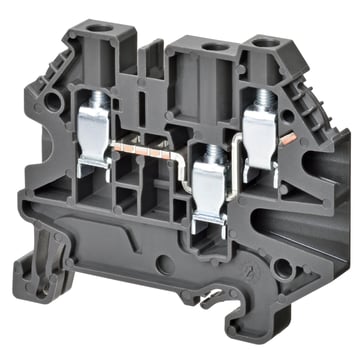 Multi leder gennemføring klemrække med 3 skrueforbindelser til montering på TS 35; nominelle tværsnit 4 mm; bredde 6 mm; farve grå XW5T-S4.0-1.2-1 669287