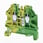 Ground DIN rail terminal block with screw connection formounting on TS 35; nominal cross section 2.5mm² XW5G-S2.5-1.1-1 669252 miniature