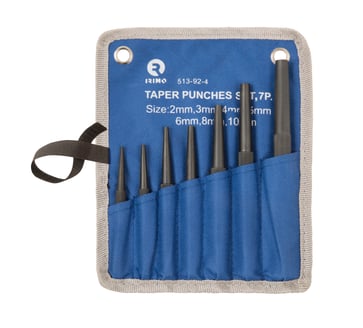 Conical pin punches set, 7pcs, 2-10mm 513-92-4