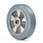 Tente Løs hjul, grå elastisk gummi, Ø200x50 mm, Ø20xNL60, DIN-kugleleje,  Byggehøjde: 200 mm. Driftstemperatur:  -20°/+85° 00805063 miniature