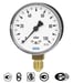 Capsule pressure gauge standard with brass connection