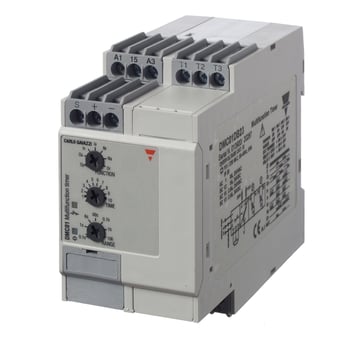 Tidsrelæ Multifunktionstimere 24VDC 2-polet 01s-100t DIN DMC01D724