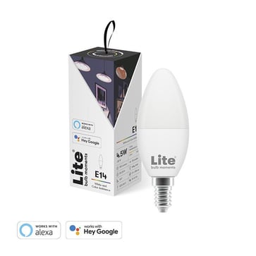 Lite Bulb Moments E14 C35 RGB 2700 - 6500K 4,5W Mælkehvid kertel lyskilde  Wi-Fi NSL911961