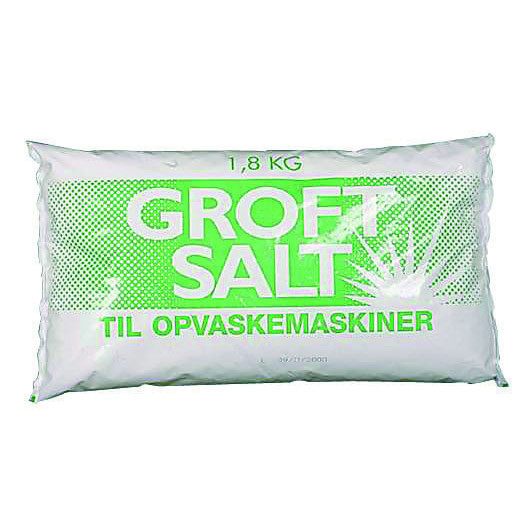 Salt groft til maskinopvask 2 kg Groft tørt vacuumsalt til a...