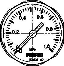 Festo Manometer MA-27-1,0-M5-MPA 526324