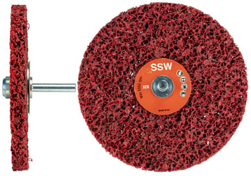 Rough cleaner spindle mounted 100x13 R-6x40 red Extra Coarse 34541708