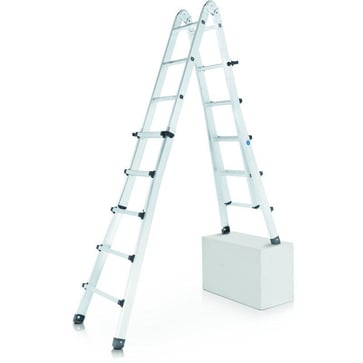 Telescopic multi-function ladder 4x6 steps 6,40m 42396