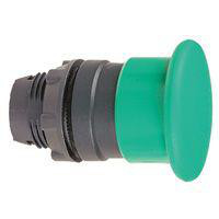 Harmony paddetrykshoved i plast med Ø40 mm padde i grøn farve med fjeder-retur ZB5AC3