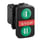 Harmony triple push button complete with white "I" on green touch pad + STOP in red + white "II" on green touch pad 1xNO + 1xNC, XB5AA731327 XB5AA731327 miniature