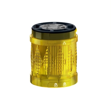 Harmony XVU Ø60 mm LED lysenhed med kraftig flash i gul farve 24 V AC/DC XVUC68