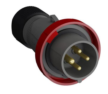 Industrial Plugs, 3P+E, 32A, 380/440 V Clock Position Of Grounding Contact 3 hour Color code Red 2CMA101100R1000