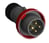 Industrial Plugs, 3P+E, 32A, 380/440 V Clock Position Of Grounding Contact 3 hour Color code Red 2CMA101100R1000 miniature