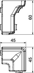 OBO duct Internal corner SLL IE2050 rws 6132240
