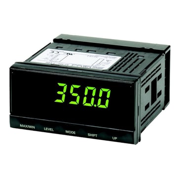 Temperaturmåler, DIN 96x48 mm, farveændring display, termoelement/FTU input, 1C/O relæudgang, 100-240AC K3MA-L-C 100-240AC 227981