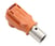 Connector receptacle 1 Poles 70A orange Amphenol Industrial 302-20-306 miniature