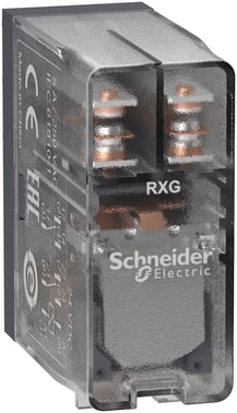 RXG stikbensrelæ, 2 C/O 5A og 24VDC RXG25BD