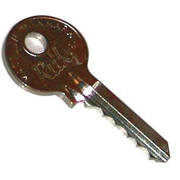 Nøgle for ruko 205 og 207 lås 225920