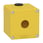 Harmony tom nødstopkasse i gul metal med 1 x Ø22 mm hul for trykknap og 2 x M20 forskruninger 80 x 80 x77 mm XAPK1501 miniature