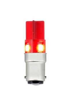 LED lyskilde 240V AC BA15D - Rød 40963