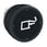 Harmony pushbutton head in metal for harsh environments with spring return and Ø37 mm pushbutton in black with white symbol, ZB4BC28040 ZB4BC28040 miniature