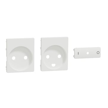 FUGA Wiser, Cover connected Socket outlet, White 530D6115
