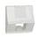 New Unica, RJ45 Cover for Keystone/Systimax, 2modules, inclined,white NU946418 miniature
