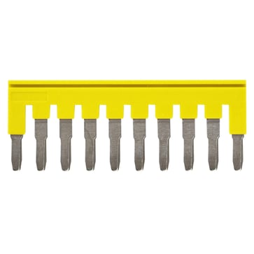 Cross bar for klemrækker 4 mm ² push-in plus modeller, 10 poler, gul farve XW5S-P4.0-10YL 670051