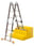 Telescopic 3-hinged combination ladder WKSL FPT350-3,6 832695 miniature