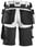 Snickers AllroundWork stretch shorts 6141 hvid/sort str. 70 61410904070 miniature