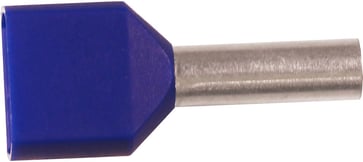 Pre-insulated end TWIN-terminal A16-16ET2, 2x16mm² L16, Blue 7287-010500