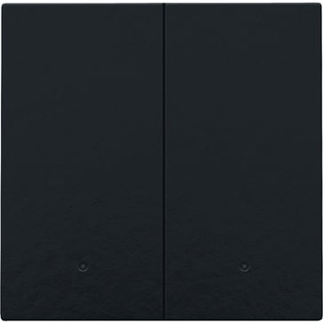2-tryk m. LED, Bakelite® piano black coated, NHC 200-52002