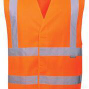 Hi-Vis Two Band & Brace Vest Orange Size M cl. 2 C470ORRS/M