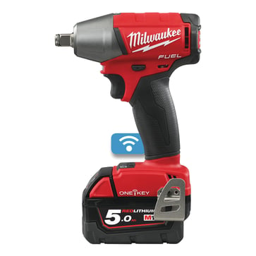18V FUEL Impact Wrench M18oneiwf12-502x/incl. 2 x 5,0 Ah, charger and HD-Box. 4933451374