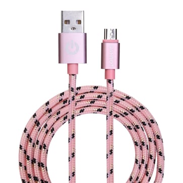 Garbot kabel USB-A til Micro-B 1m Pink 814519