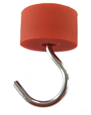 NdFeB Pot Ø45mm w/ Silica Gel Hook Red 87E1086/NEO/R