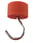 NdFeB Pot Ø45mm w/ Silica Gel Hook Red 87E1086/NEO/R miniature