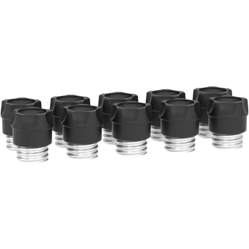 Resi9 Neozed D02 63A fuse head black screw head is supplied in pack of 10 pcs. Remember fitting to 20A, 25A, 35A and 50A fuses R9J02063