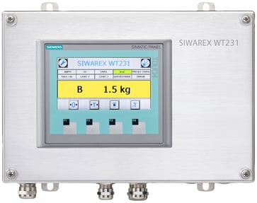 SIWAREX WT231 vejeterminal, Vejeterminal til afbenyttelse med platformsvægte, niveaumåling og mere 7MH4965-2AA01