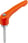 Spændehåndtag Størrelse: 2 - M6x35, Zink/Orange RAL 2004 Plast-coated, Materiale: stål el-galvaniseret - udv gev K1659.2062X35 miniature