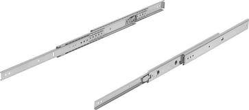 [4059245585540] TELESCOPIC RAIL L: 406 19, 1X35, 3, OVER EXTENSION S: 429, Fp: 65, STAINLESS STEEL, SIDE MOUNTING, 1 PIECE: 1 PAIR K1714.0406