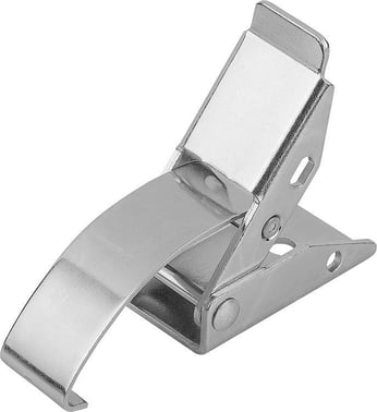 [4059245033508] LATCH W. SPRING CLIP, FAST. HOLES COVERED, Model: A, STEEL GALVANISED AND PASSIVATED, F1: 500 K0043.1430701
