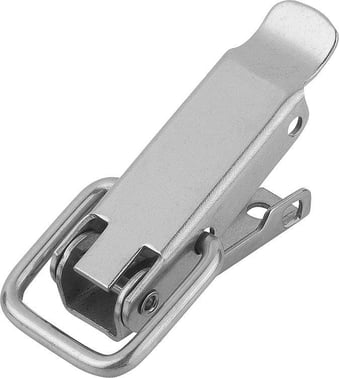 [4585051070] LATCH W. DRAW BAIL, FAST. HOLES COVERED, Model: A, SS STEEL 1.4301, F1: 1000 K0044.1330572