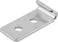 CATCH PLATE FOR LATCH, WITH BRACKET, Model: A, STEEL GALVANISED AND PASSIVATED K0044.9136281 miniature