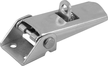 LATCH WITH SWING BAIL, ADJUSTABL, FAST. HOLES VISIBLE, Model: C WITH PADLOCK HOLE, STEEL GALVANISED AND PASSIVATED, K0046.3420721