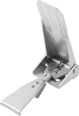 LATCH WITH SWING BAIL, ADJUSTABL, FAST. HOLES COVERED, Model: A STANDARD, SS STEEL 1.4301, F1: 4000 K0049.1631162