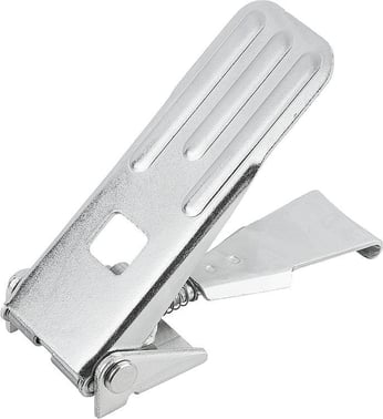 LATCH WITH SWING BAIL, ADJUSTABL, FAST. HOLES COVERED, Model: B WITH LOCK1, STEEL GALVANISED AND PASSIVATED, F1: 4000 K0049.2631161