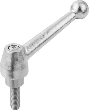 CLAMPING LEVER SIZE: 1 M12X30 SS STEEL, ELECTROPOLISHED, COMP: SS STEEL K0121.1112X30