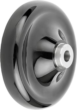 DISC HANDWHEEL D1: 160 REAMED HOLE D2: 18H7, SIZE: 4, Model: E, DUROPlast, COMP: SS STEEL, WITHOUT GRIP K0165.3160X18