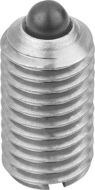 SPRING PLUNGER SPRING FORCE D: M12 L: 22, SS STEEL, COMP: PIN SS STEEL, PU: 5 K0314.12
